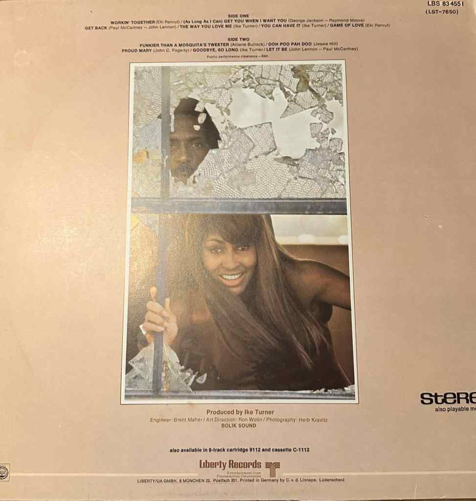 Ike & Tina Turner Workin Together Rear Media Sleeve
