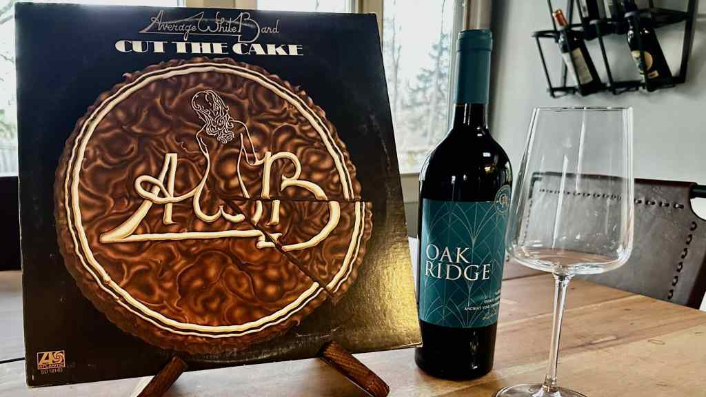 Average White Band - Cut the Cake with a bottle of wine