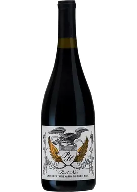 Bottle of Purple Hands Lone Oak Pinot Noir 2023 from Oregon’s Dundee Hills featured in a Needle & Vine wine and vinyl pairing review.